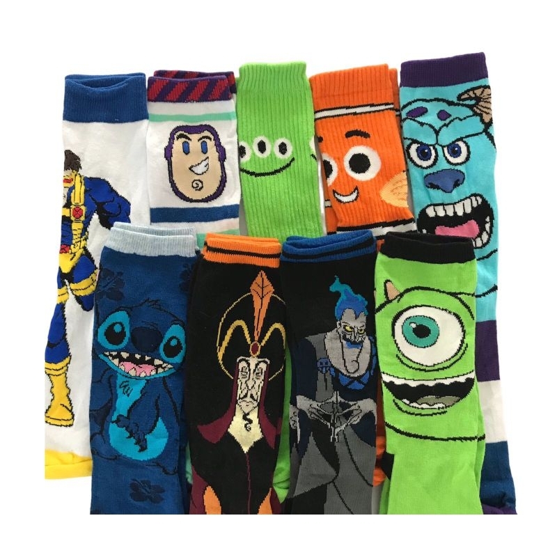 Meias Estampadas Cano Alto Unissex Desenho Animado Personagens ...