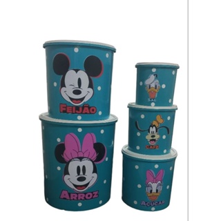 jogos de mantimentos 5 peças turma do Mickey