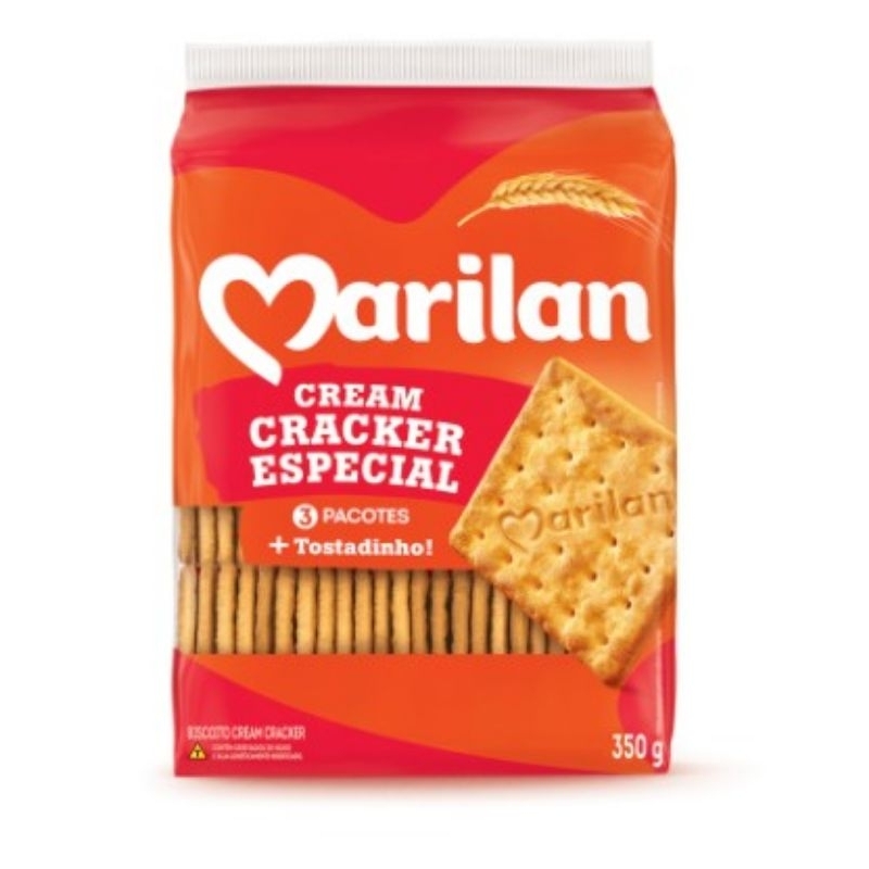 Biscoito Cream Cracker Marilan Especial 350g Shopee Brasil