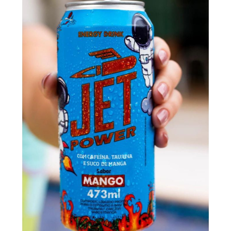 Energético Jet Power sabor Mango unidade lata de 473 ml | Shopee Brasil