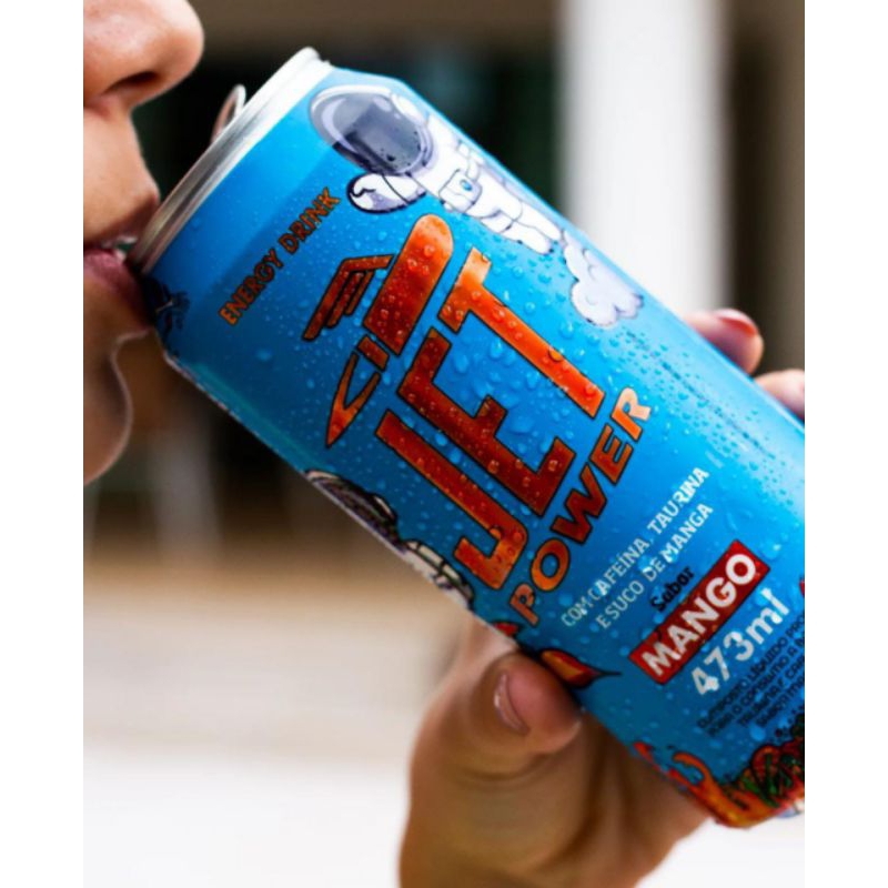 Energético Jet Power sabor Mango unidade lata de 473 ml | Shopee Brasil