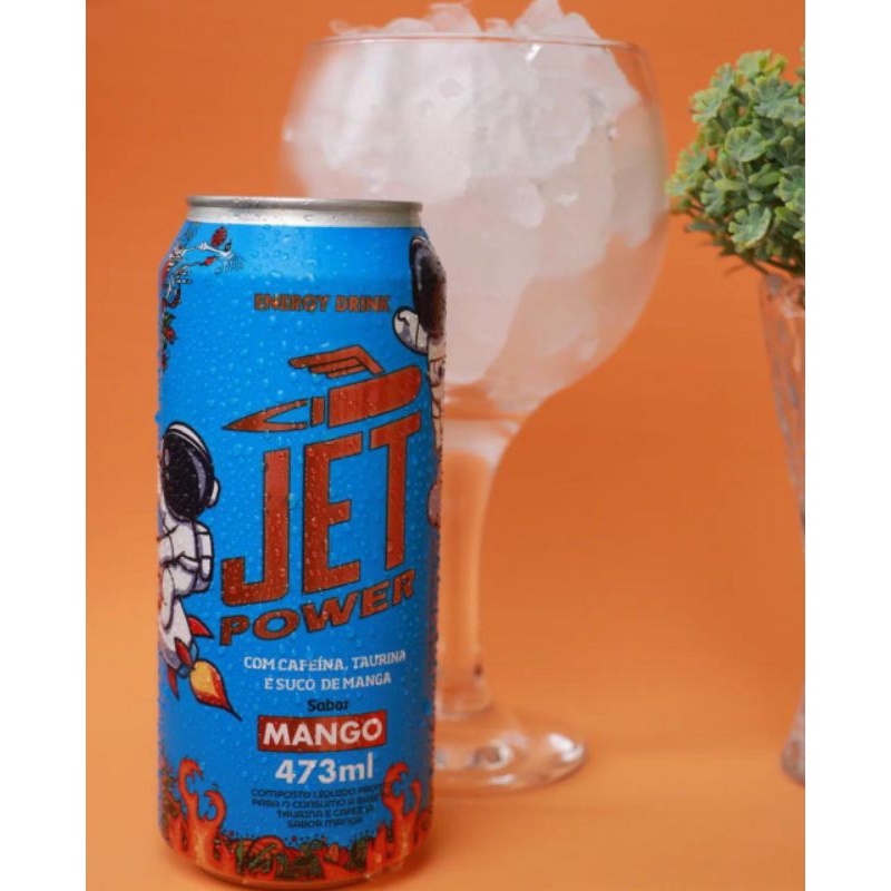 Energético Jet Power sabor Mango unidade lata de 473 ml | Shopee Brasil