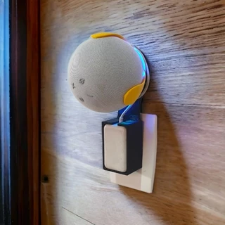 Suporte Alexa Echo Dot 4 Tomada de parede - Presente, som e decoração criativa, parede Amazon