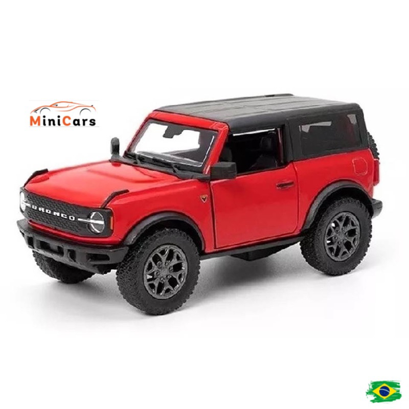 Miniatura Ford Bronco 2022 Várias Cores Carrinho Coleção