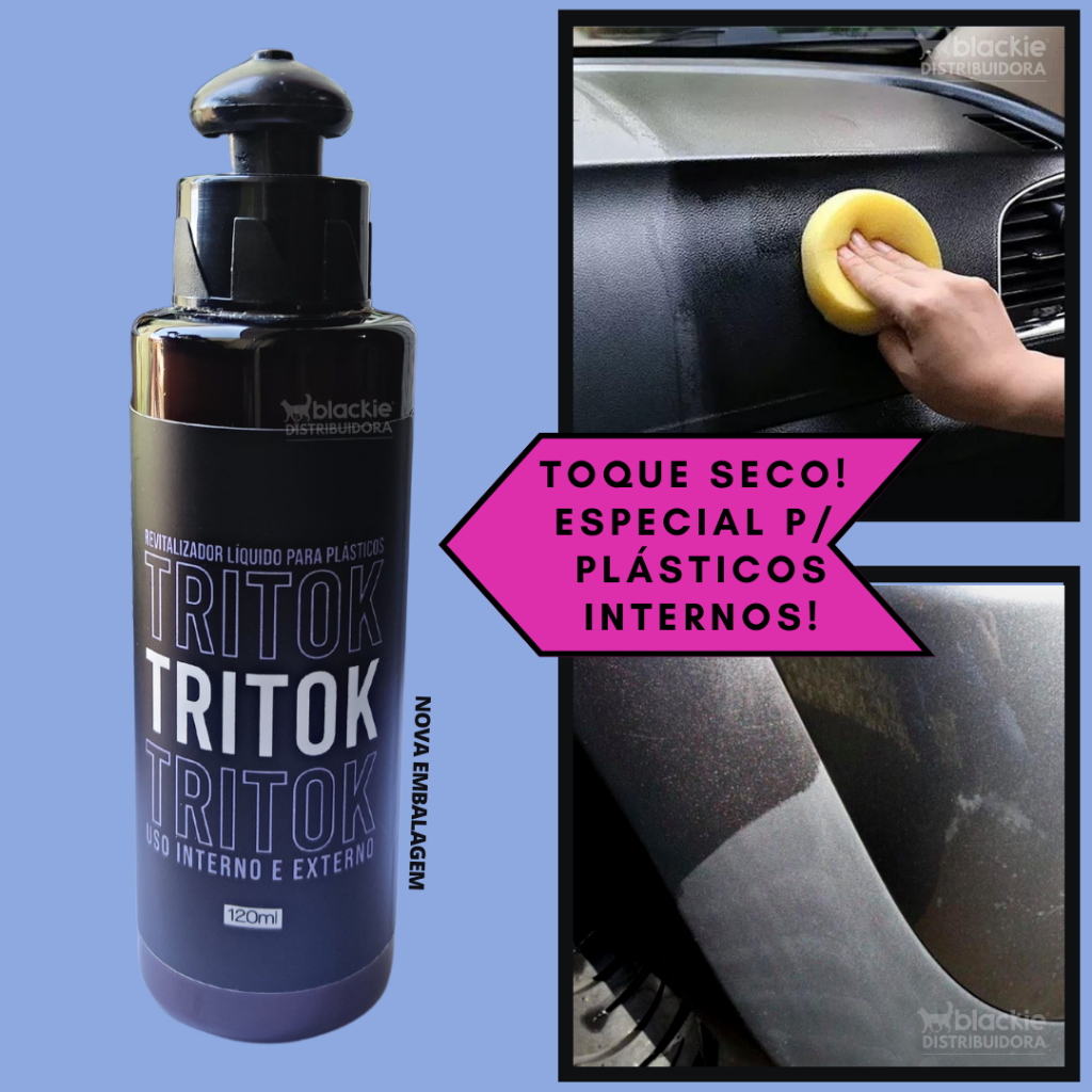 Revitalizador Líquido Condicionador de Plásticos Tritok Renovador de Painel Para-choque