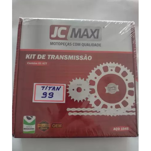 Kit tração JC Max cg Titan. 83/99. Aço 1045 - JC maxi | Shopee Brasil