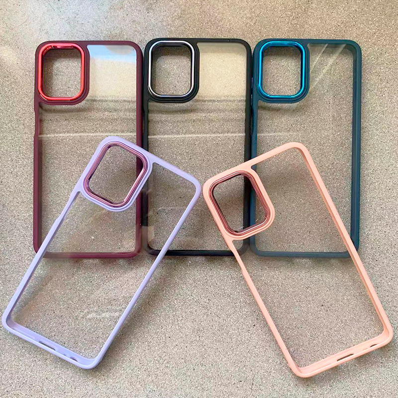 Capinha Acrílico Gavalizada Para Motorola G22/G32/G52/G82/G53/G73 Capa Galvanizada É Adequada com Protecao de Camera Anti Pacto