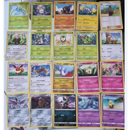 Aumente sua coleção Pokémon! 20 cartas Pokémon sem repetir + 1