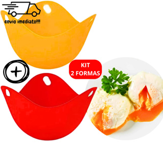 Jogo De Formas Silicone Para Cozinhar Ovos Recheados Cozidos