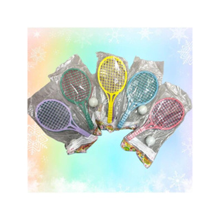 Conjunto de raquete tenis infantil clispeed com 2 pecas plastico