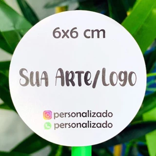 Adesivos Personalizados 6x6 cm - Recorte Eletrônico