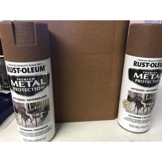 KIT 2 SPRAY TEXTURADO MARROM ESCURO RUST OLEUM