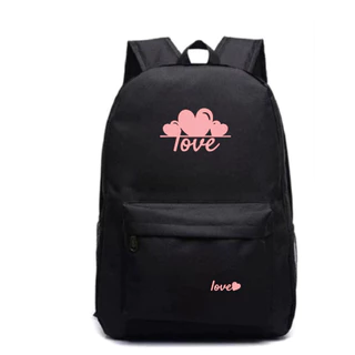 mochilas FEMININA LOVE ROSA unissex super resistente comporta notebook