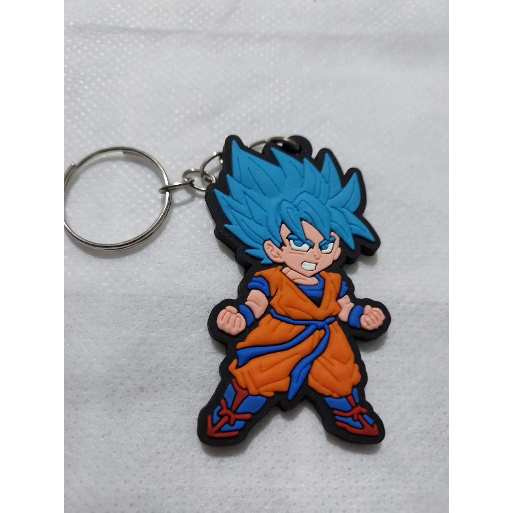 Aplique Emborrachado Kit 10 Unidades Goku Super Saiyajin Blue de Cabelo  Azul de Dragon Ball para Sapatos e Artesanatos REF 184