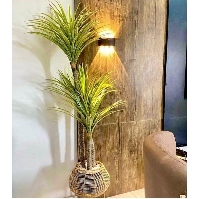 planta yucca artificial 3 hastes 1mt /sem o vaso