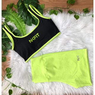 Conjunto Short e Top Poliamida Academia RFeminino Esportivo