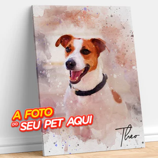 Quadro Decorativo Pet Personalizado Foto Do Seu Cachorro Gato