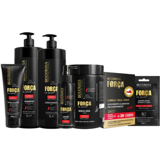 Kit 7 Produtos Litro Linha Força Com Pimenta Bio Extratus Oferta