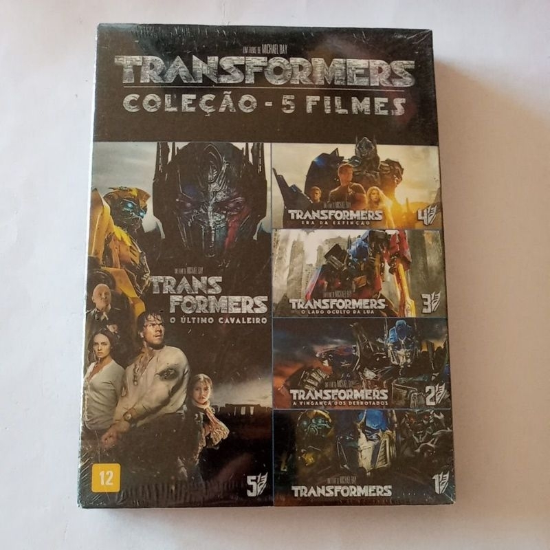 DVD TRANSFORMERS / COLEÇAO 5 FILMES | Shopee Brasil