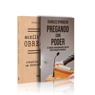 Kit 2 livros | Auxílio Para Obreiros + Pregando com Poder | Charles Spurgeon | Lições para o Obreiro