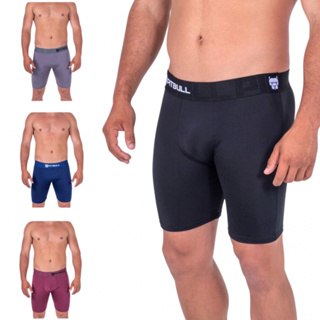 Kit com 5 Cuecas Ciclista Long Leg bicicleta bike cumprida grande tecido leve confortavel evita assaduras Microfibra adulto Original Atacado