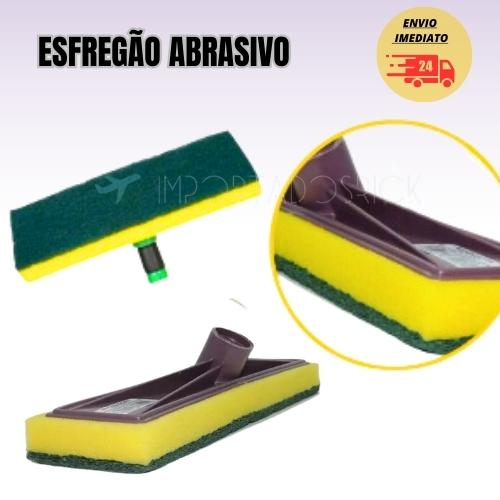 Rodo Abrasivo Esponja Lava Piso Lava Azulejo S Cabo Promo O Shopee Brasil