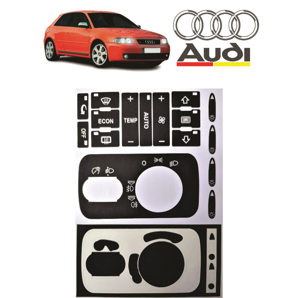 Kit Adesivos de Restauração Painel Audi A3 2000/2006