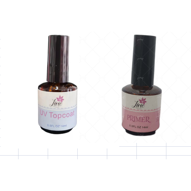 Kit Top Coat e Primer Em Gel Lirio Alta Secagem Profissional Selante Shopee Brasil