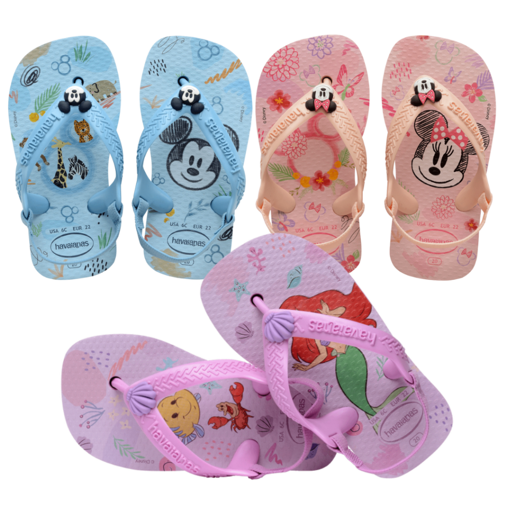 Tongs Havaianas Bébé Fille Mini Me - Beige Taille 23 EU