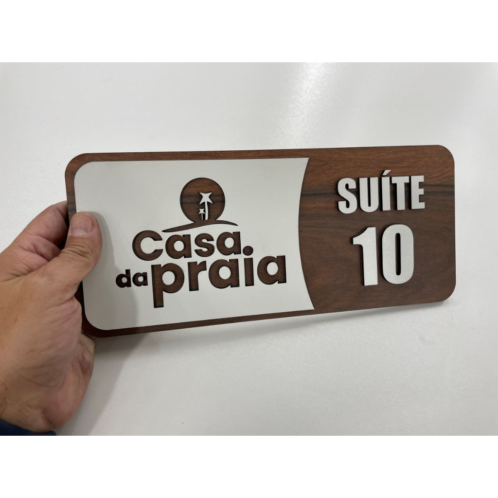 Placa de Identificação Suite Para Hotel,Motel Entre outros Feito