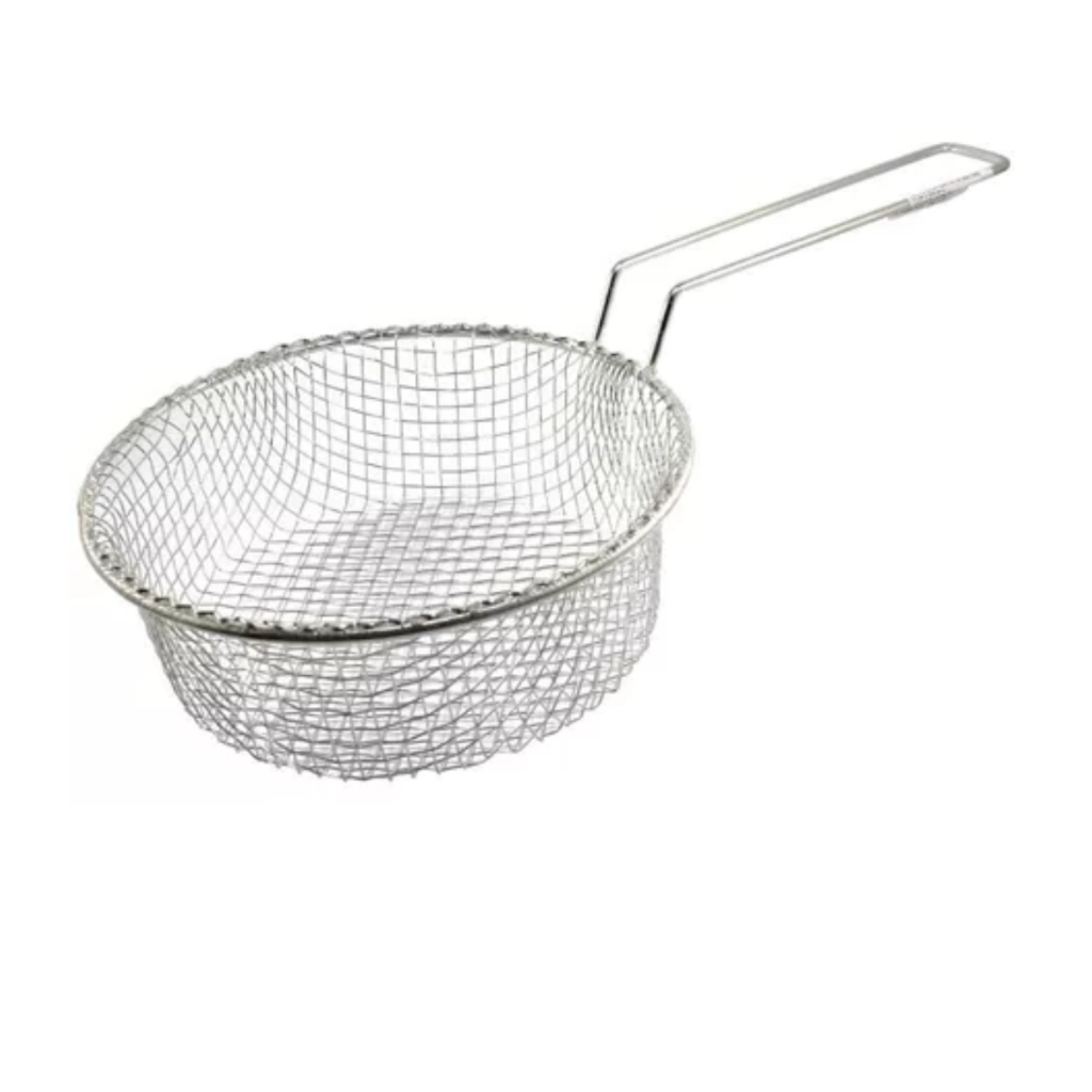 Cesto Peneira Espumadeira Para Frituras De Arame 24cm