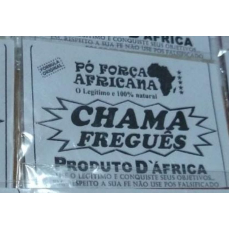 PÓ FORÇA AFRICANA ( PARA RITUAIS E MAGIAS ) CHAMA FREGUÊS | Shopee Brasil