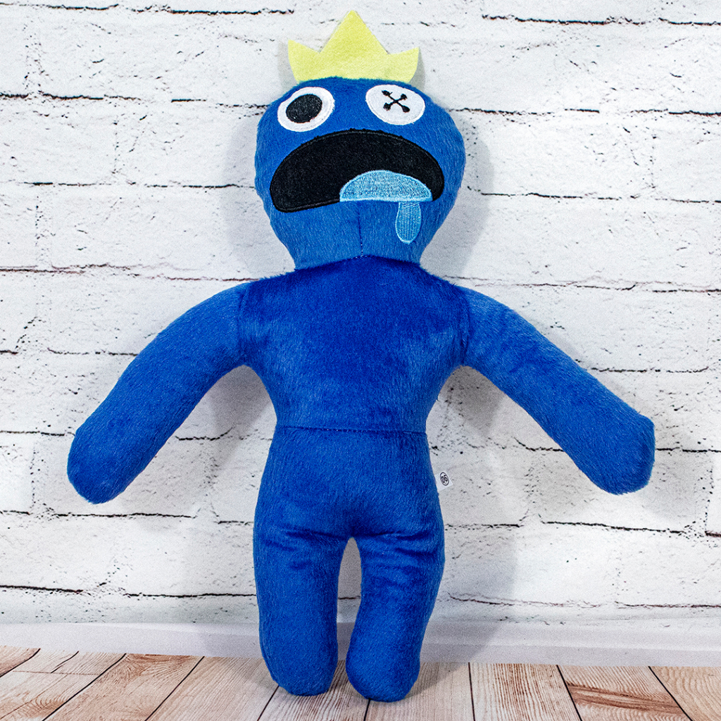 Pelúcia Boneco Babão Compatível Rainbow Friends Modelo Azul