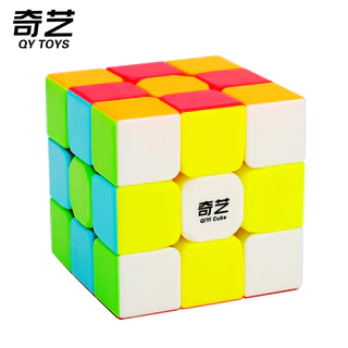 cubo mágico 3x3 qiyi colorido profissional