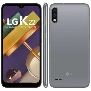 Smartphone LG K22 32GB Titan 4G Quad-Core 2GB RAM - Tela 6,2" Câm. Dupla + Selfie 5MP D