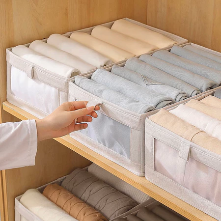 Organizador De Guarda Roupa Dobrável Para Roupas E Calças Grande Dura Alto Qualidade MC01