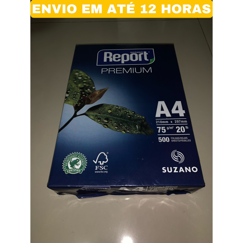 Pacote Papel A4 Sulfite 500 Folhas Report Shopee Brasil 0635