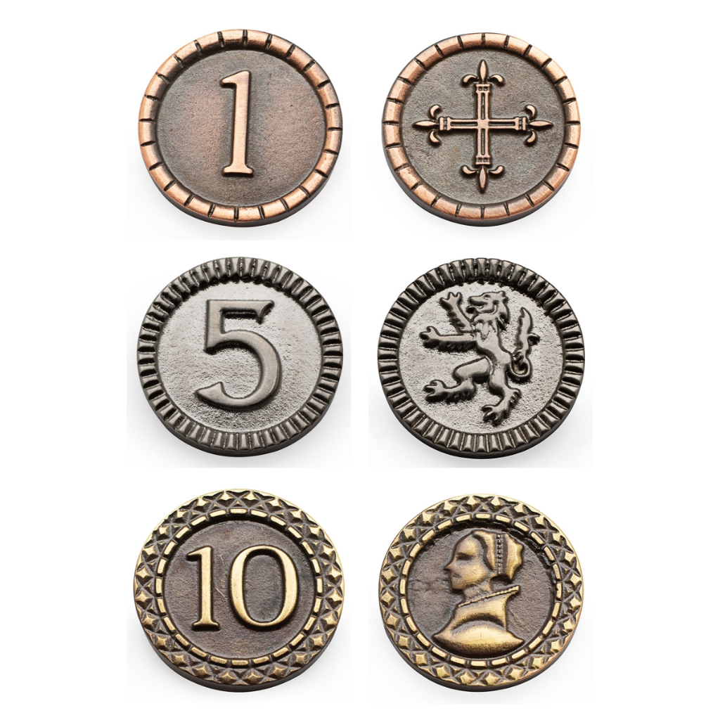 Kit De Moedas Para Jogo Clans Of Caledonia Board Game Moedas & Co.