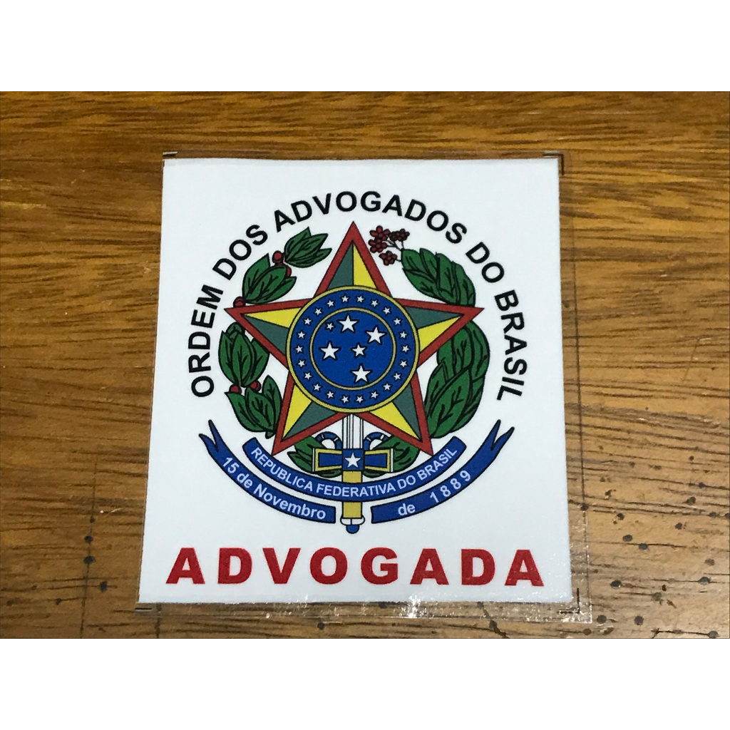 Adesivo Advogada OAB para Vidro de Carro interno | Shopee Brasil