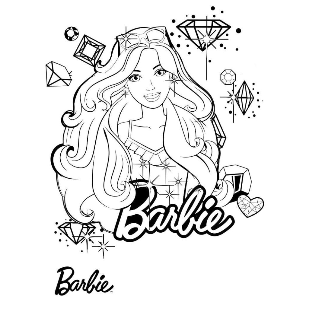 Barbie para colorir