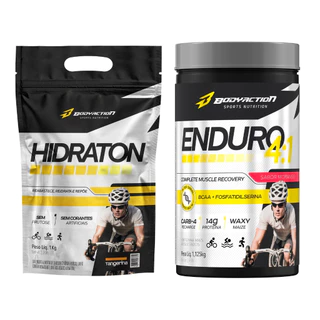 Hidraton Isotônico Endurance 1kg + Enduro 4:1 C/ Whey Protein Bodyaction