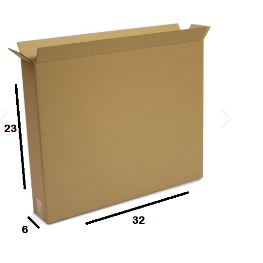 100 Caixas de Papelão Maleta (32x6x23) para envio Correios Sedex Pac Ecommerce - M44