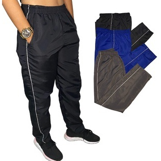 Kit 3 Calças Tactel Masculina Todas com 03 Bolsos Reforçada Básica