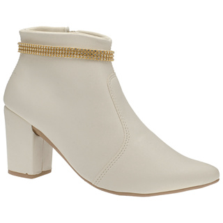 Bota Salto Grosso Feminina Coturno Cano Curto Bico Fino Western Moda Blogueira 205 Ana Brito