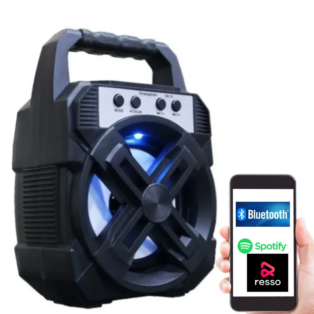 Caixa De Som Pequena Bluetooth Led Alto Falante Potente Usb Shopee Brasil