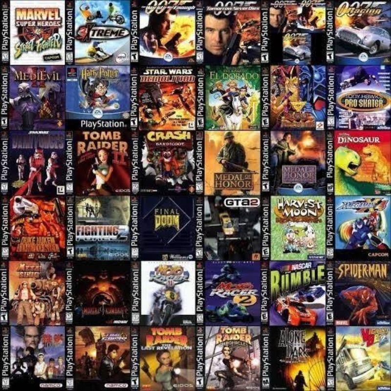 Lista com todos os jogos para Playstation 1