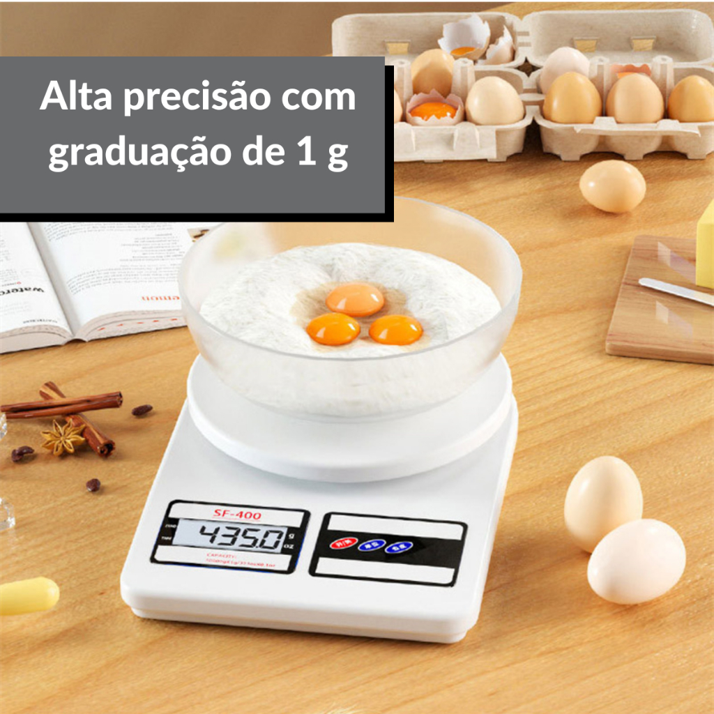 Balança Digital Cozinha De Alta Precisão 10kg Nutrição Dieta Fitness ...