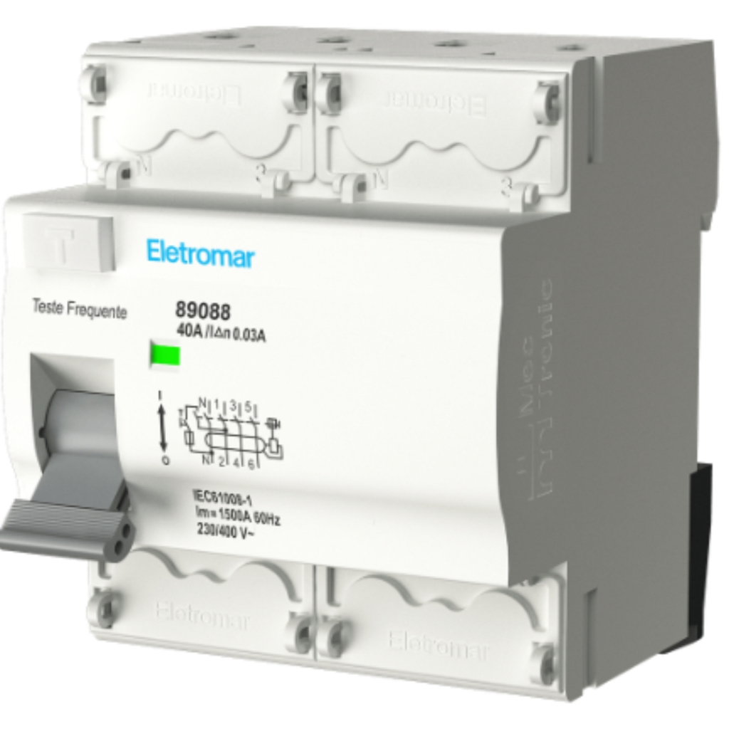 INTERRUPTOR DIFERENCIAL 4P 40A REF CD440P/ ELETROMAR