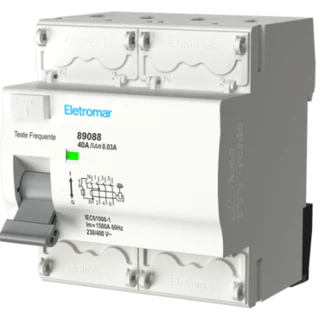 INTERRUPTOR DIFERENCIAL 4P 40A REF CD440P/ ELETROMAR