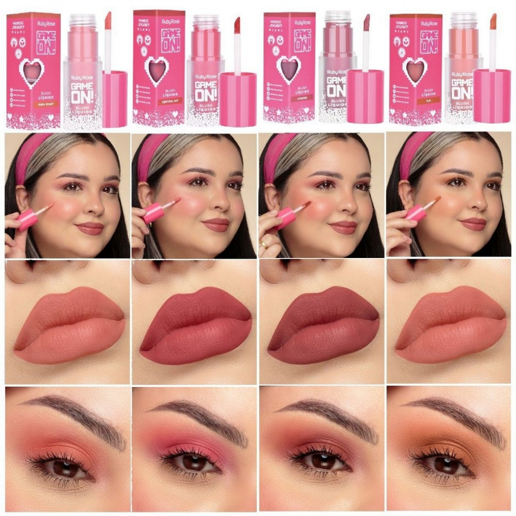 Blush Líquido Game On Ruby Rose Shopee Brasil